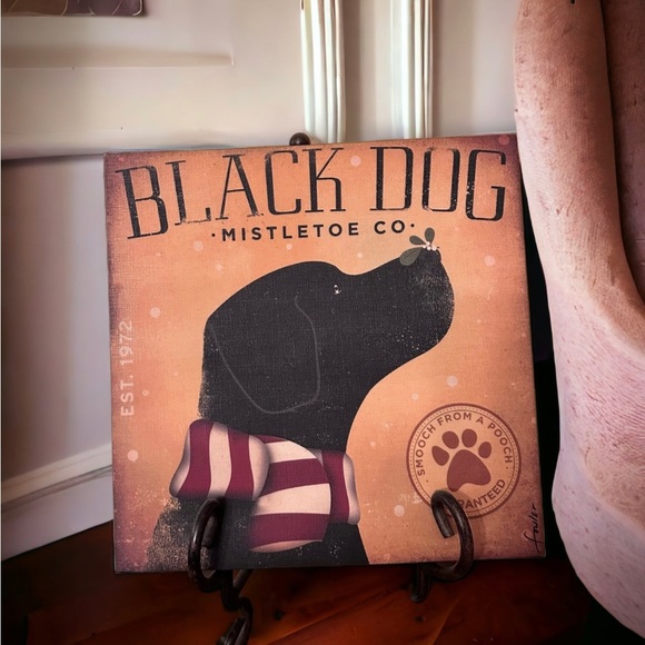Adorable Canvas Art featuring a Black Lab - Picture 9 of 11